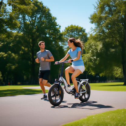 Vélo électrique adulte tout terrain 20 pouces pneus larges